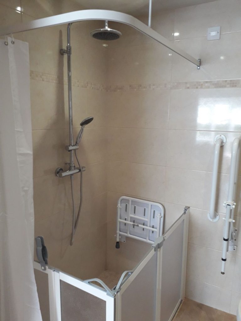 Mobility Shower and Bathroom