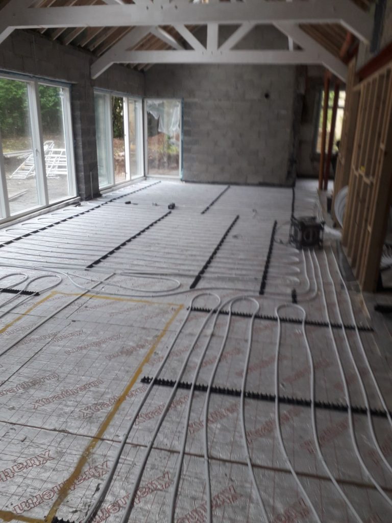 Underfloor Heating Project different angle